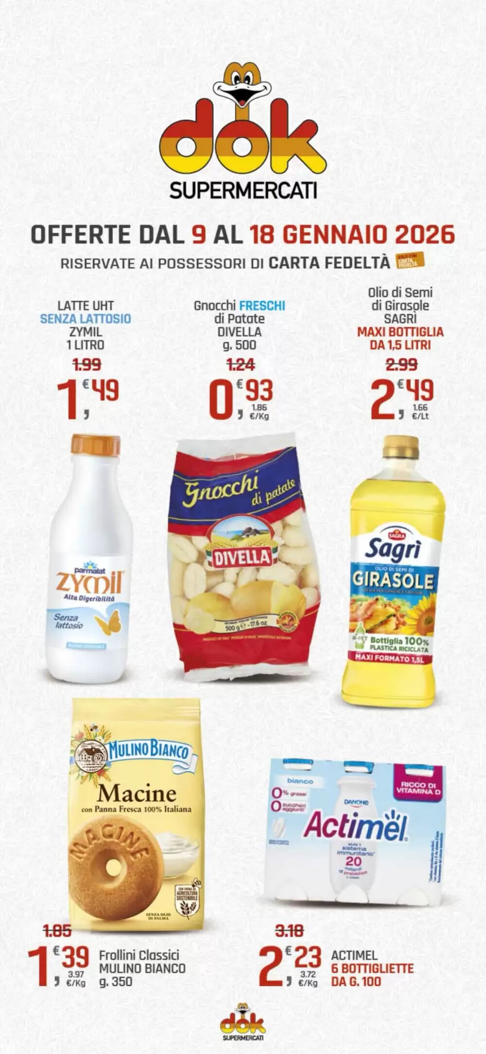 Volantino promozionale Supermercati Dok  valide dal 09/01/2026 - Pagina 1.