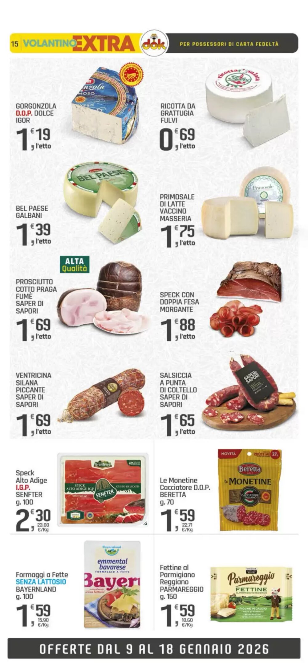 Volantino promozionale Supermercati Dok  valide dal 09/01/2026 - Pagina 15.