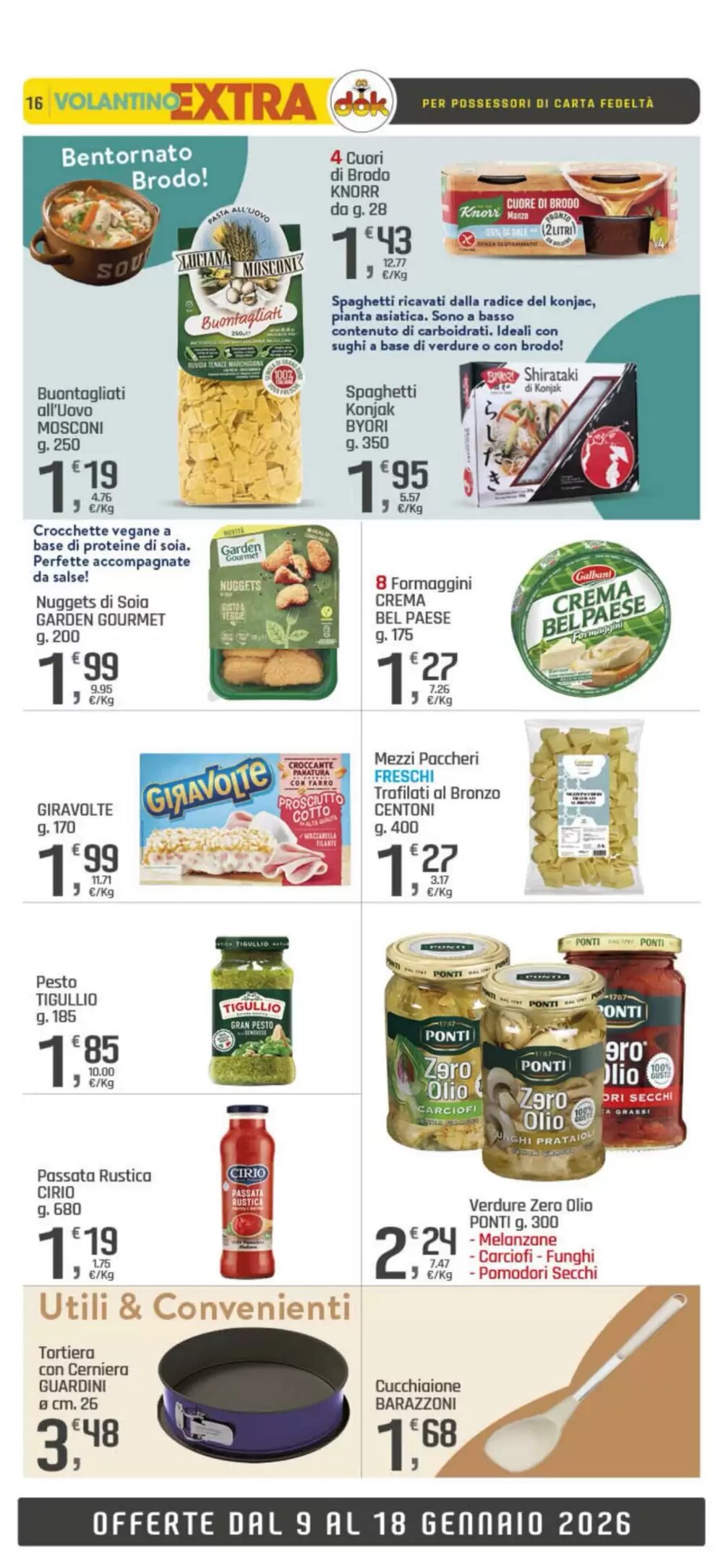 Volantino promozionale Supermercati Dok  valide dal 09/01/2026 - Pagina 16.
