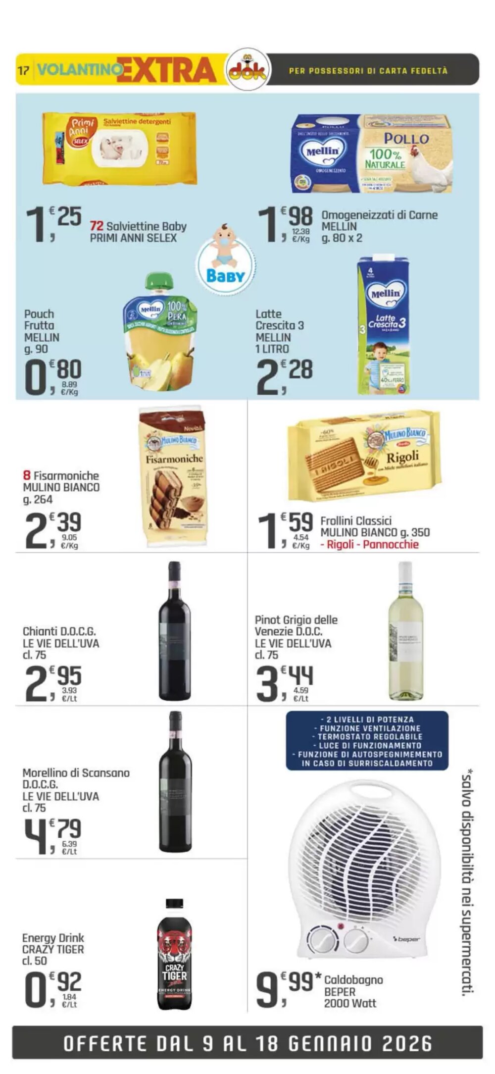 Volantino promozionale Supermercati Dok  valide dal 09/01/2026 - Pagina 17.