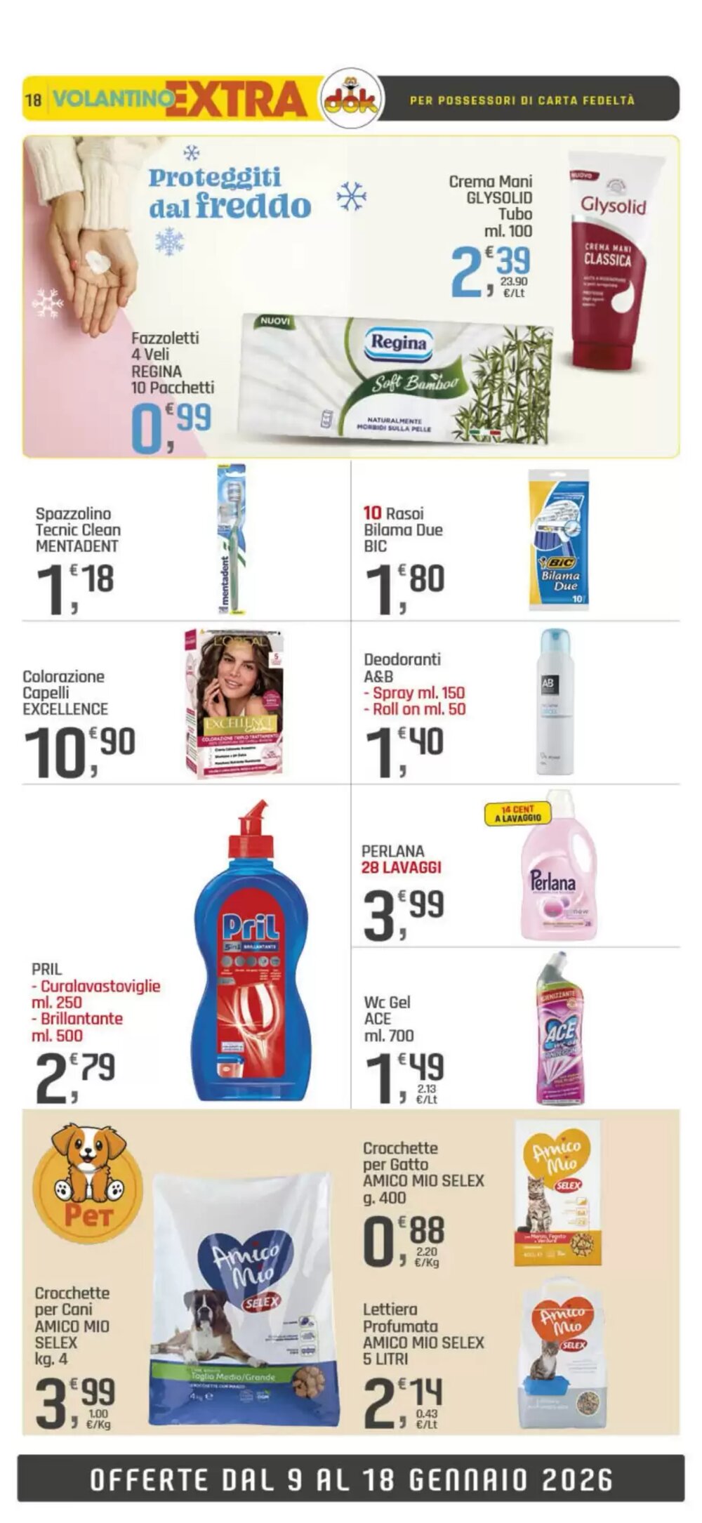 Volantino promozionale Supermercati Dok  valide dal 09/01/2026 - Pagina 18.