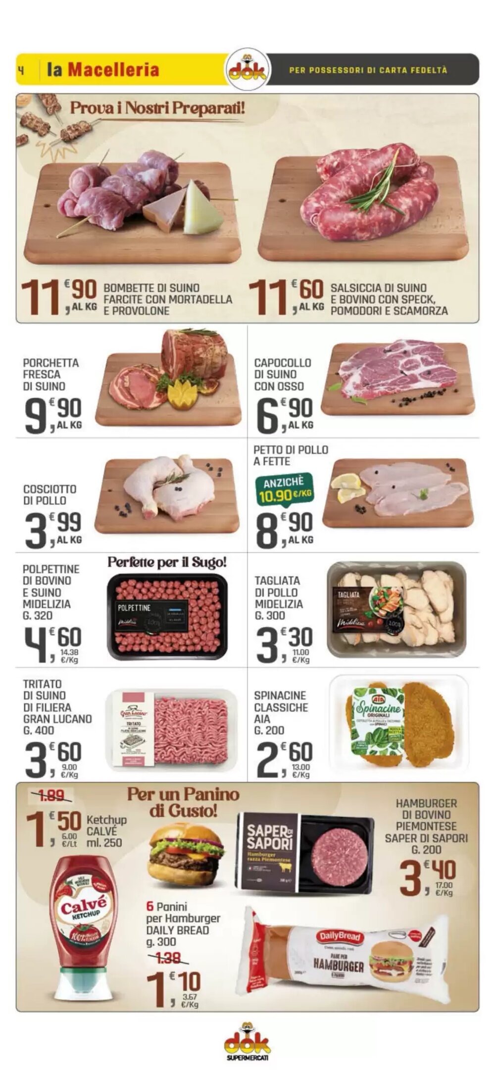 Volantino promozionale Supermercati Dok  valide dal 09/01/2026 - Pagina 4.