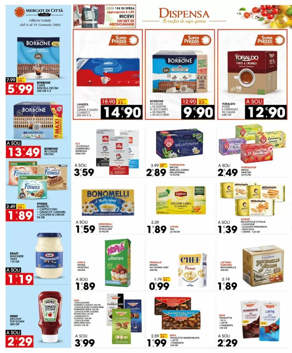 Volantino promozionale Mercati di Città La Prima  valide dal 09/01/2026 - Pagina 14.