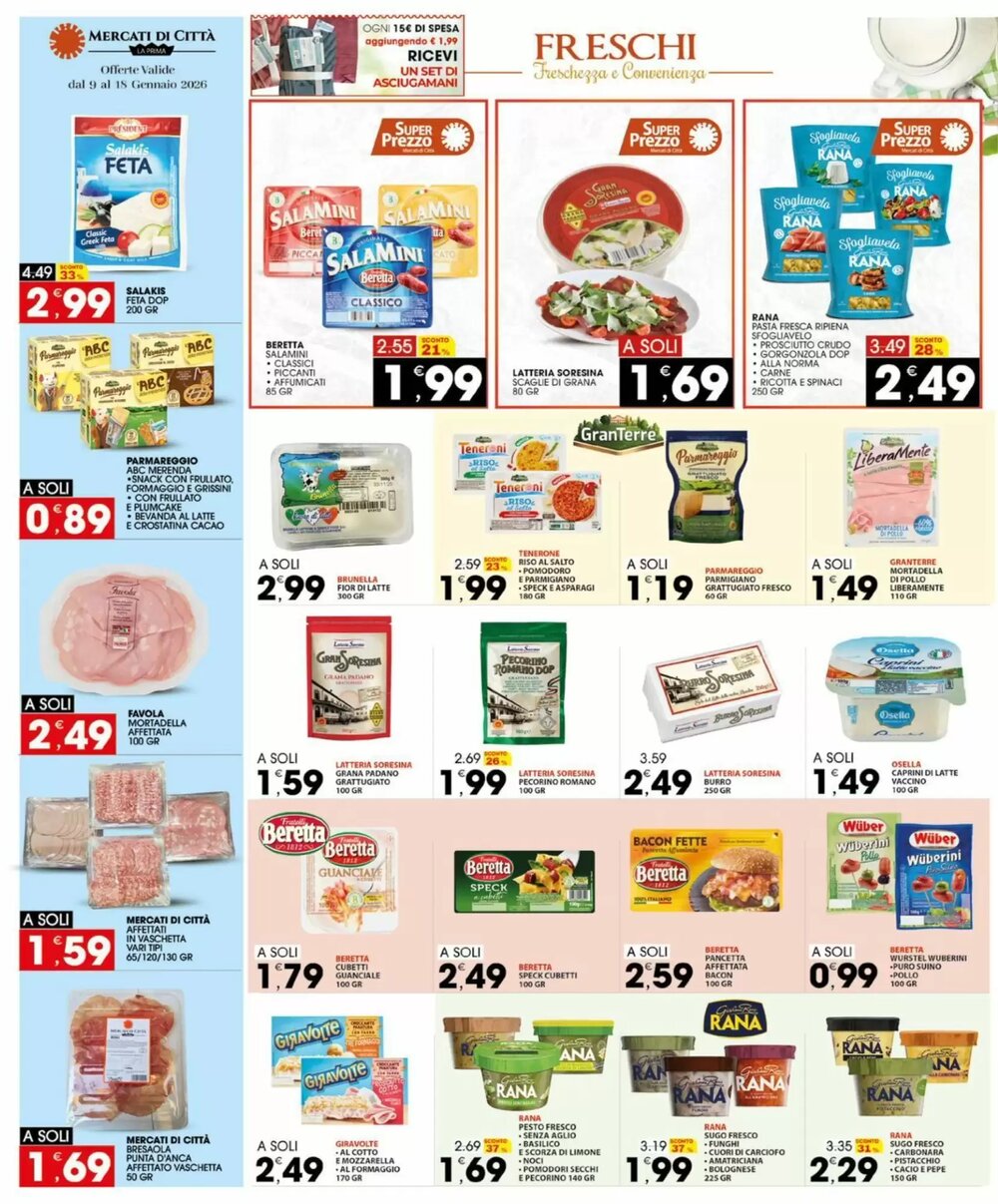 Volantino promozionale Mercati di Città La Prima  valide dal 09/01/2026 - Pagina 16.