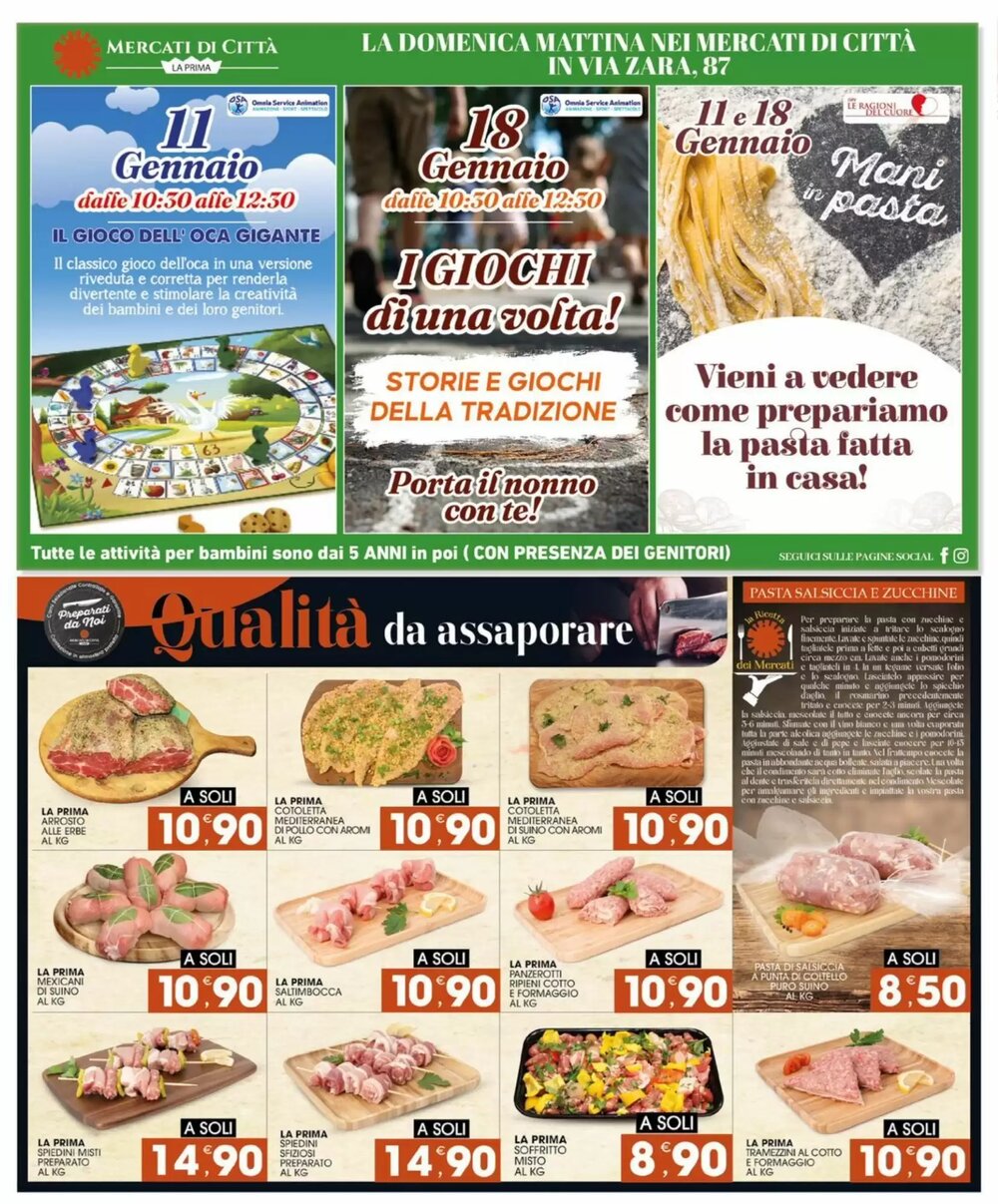 Volantino promozionale Mercati di Città La Prima  valide dal 09/01/2026 - Pagina 2.