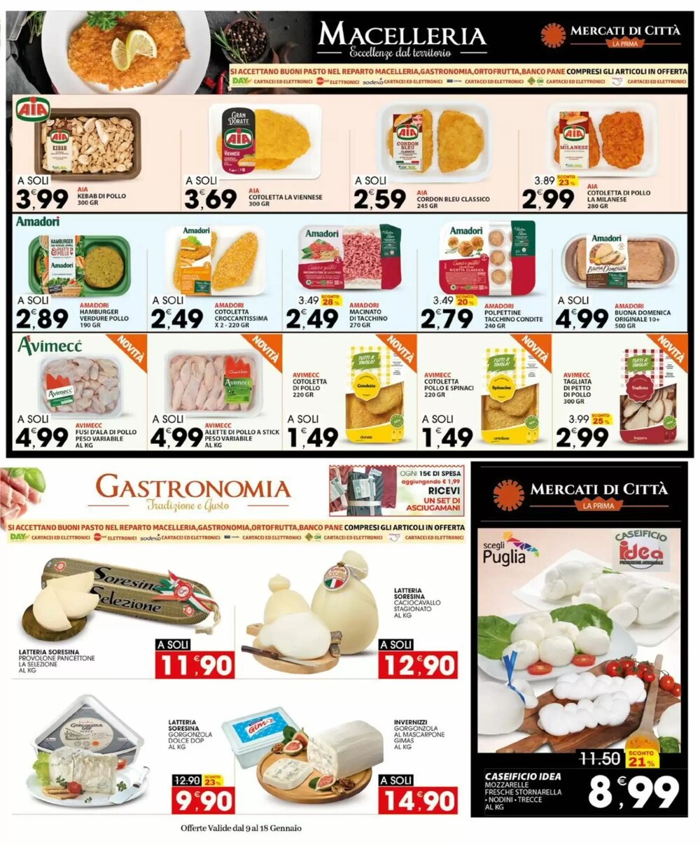 Volantino promozionale Mercati di Città La Prima  valide dal 09/01/2026 - Pagina 5.