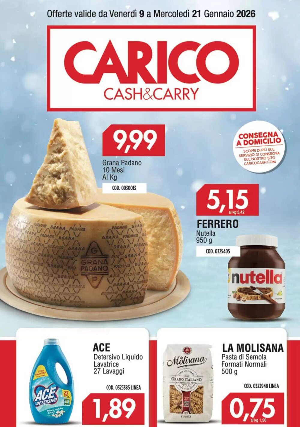 Volantino promozionale Carico Cash & Carry  valide dal 09/01/2026 - Pagina 1.
