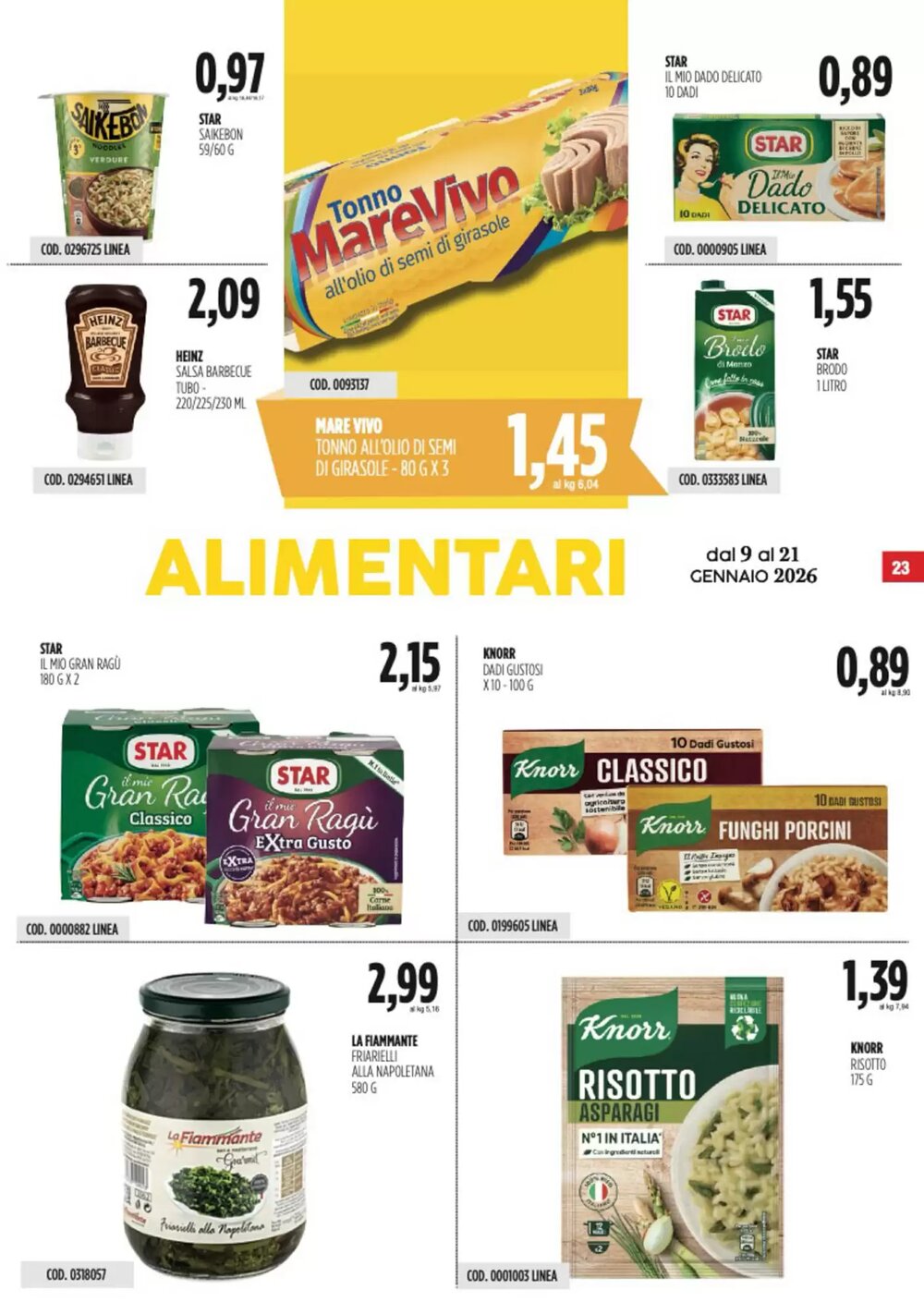 Volantino promozionale Carico Cash & Carry  valide dal 09/01/2026 - Pagina 23.