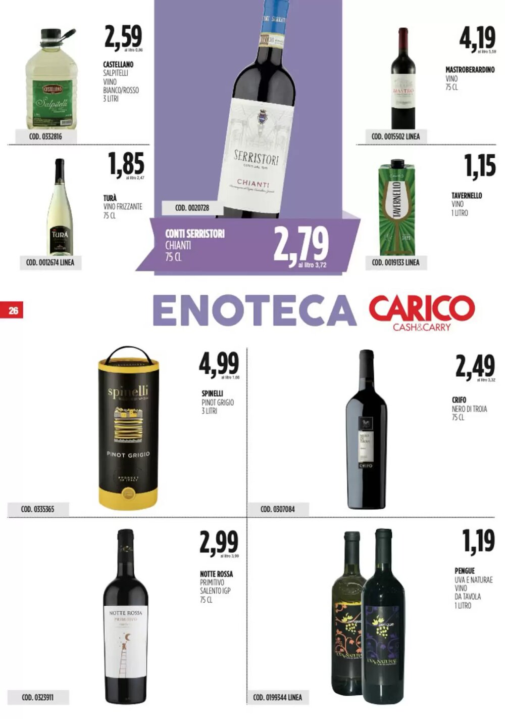 Volantino promozionale Carico Cash & Carry  valide dal 09/01/2026 - Pagina 26.