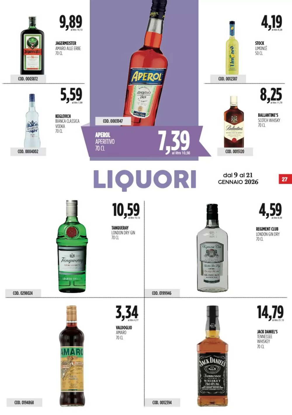 Volantino promozionale Carico Cash & Carry  valide dal 09/01/2026 - Pagina 27.