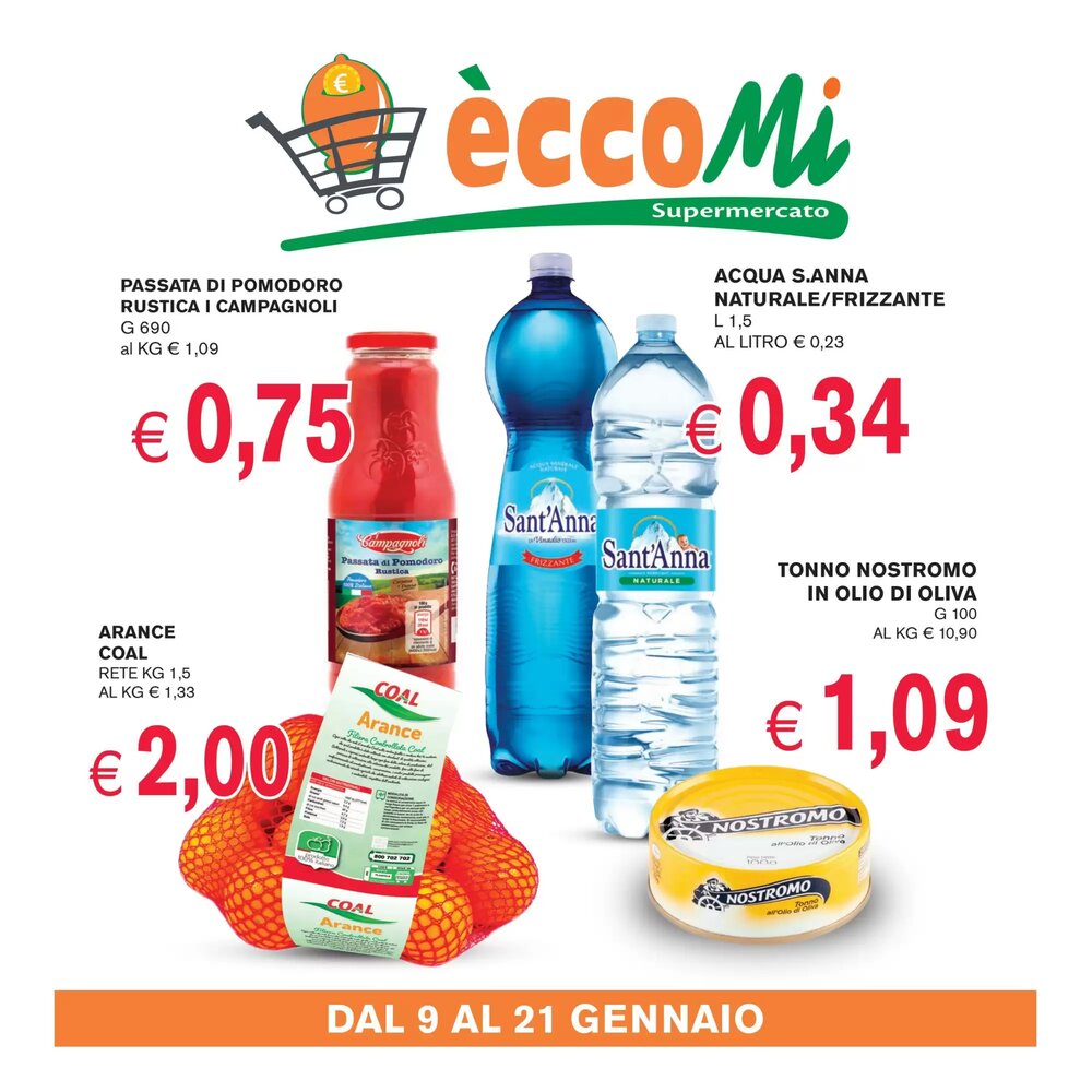 Volantino promozionale èccoMI  valide dal 09/01/2026 - Pagina 1.