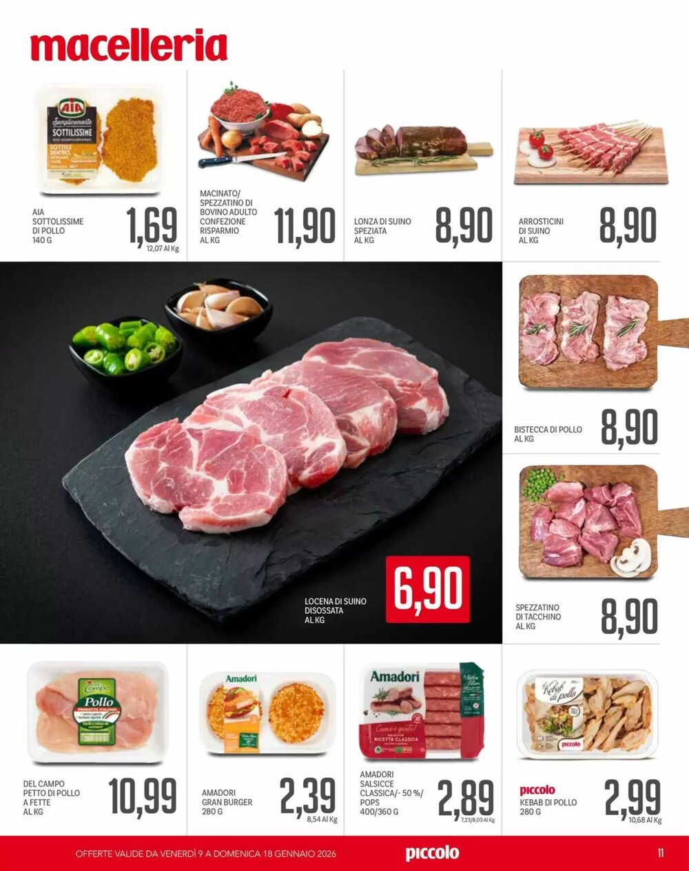 Volantino promozionale Supermercati Piccolo  valide dal 09/01/2026 - Pagina 11.