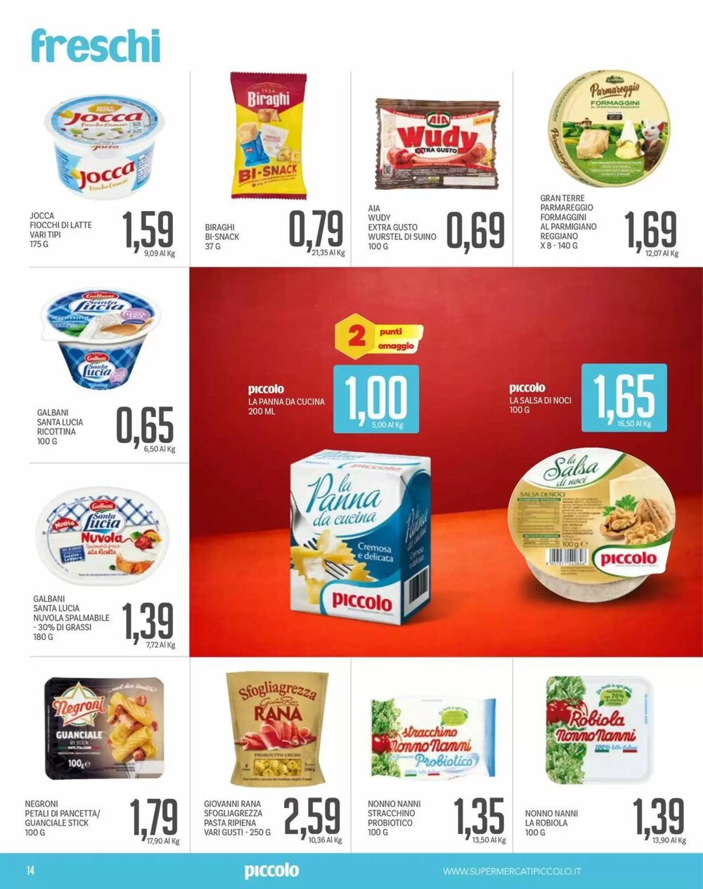 Volantino promozionale Supermercati Piccolo  valide dal 09/01/2026 - Pagina 14.
