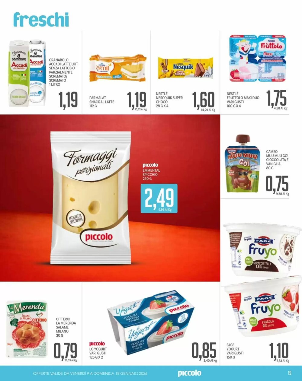 Volantino promozionale Supermercati Piccolo  valide dal 09/01/2026 - Pagina 15.