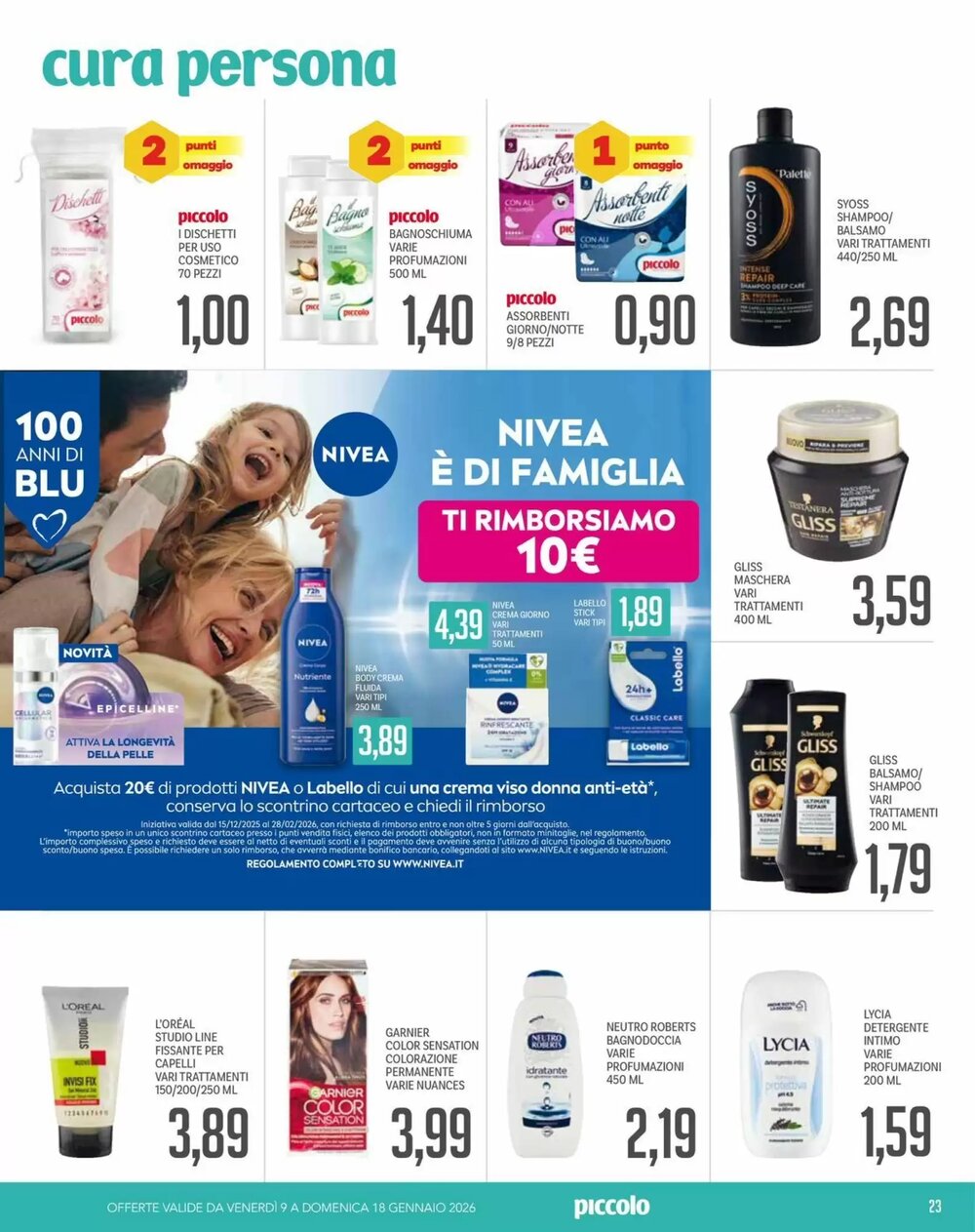 Volantino promozionale Supermercati Piccolo  valide dal 09/01/2026 - Pagina 23.