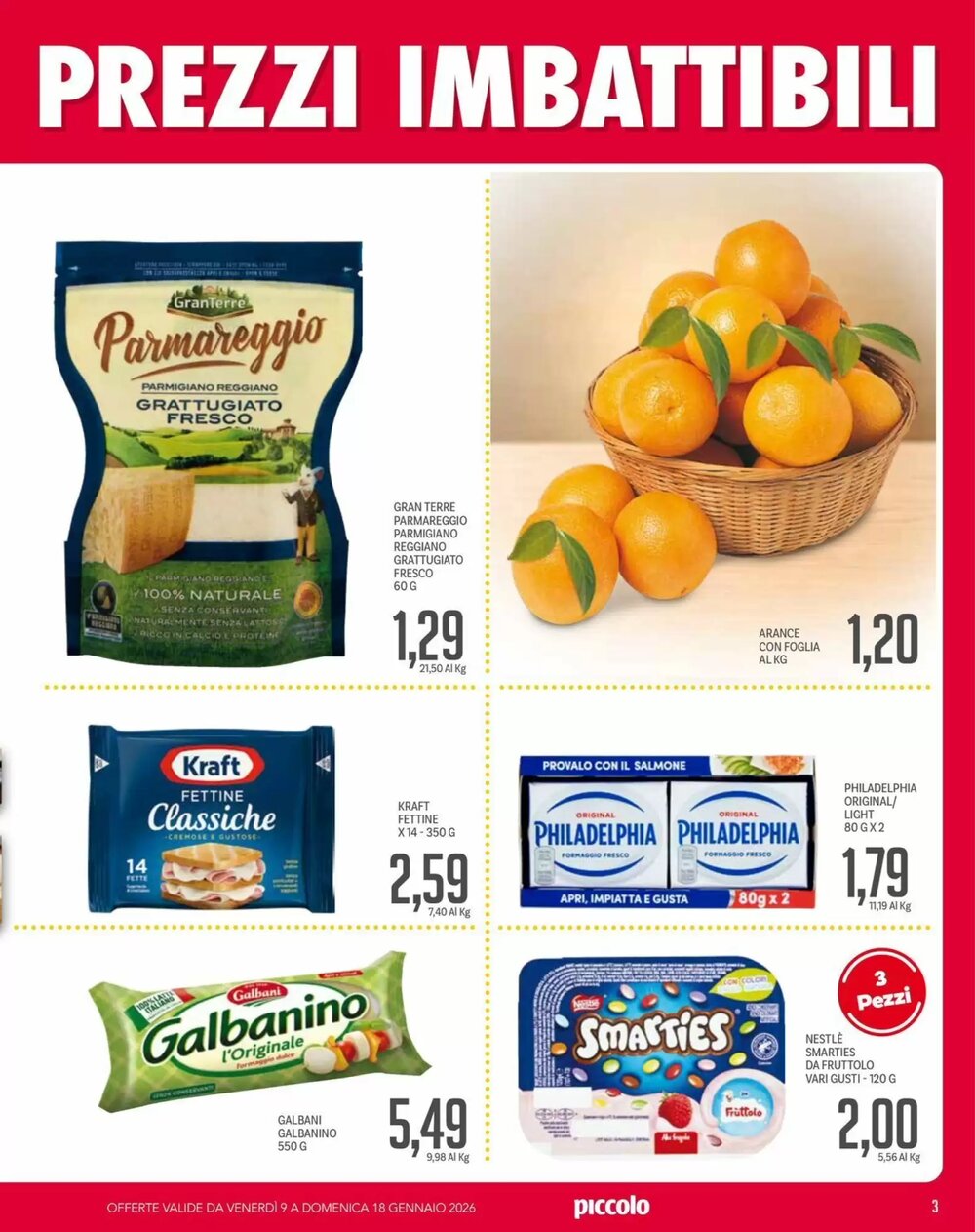 Volantino promozionale Supermercati Piccolo  valide dal 09/01/2026 - Pagina 3.
