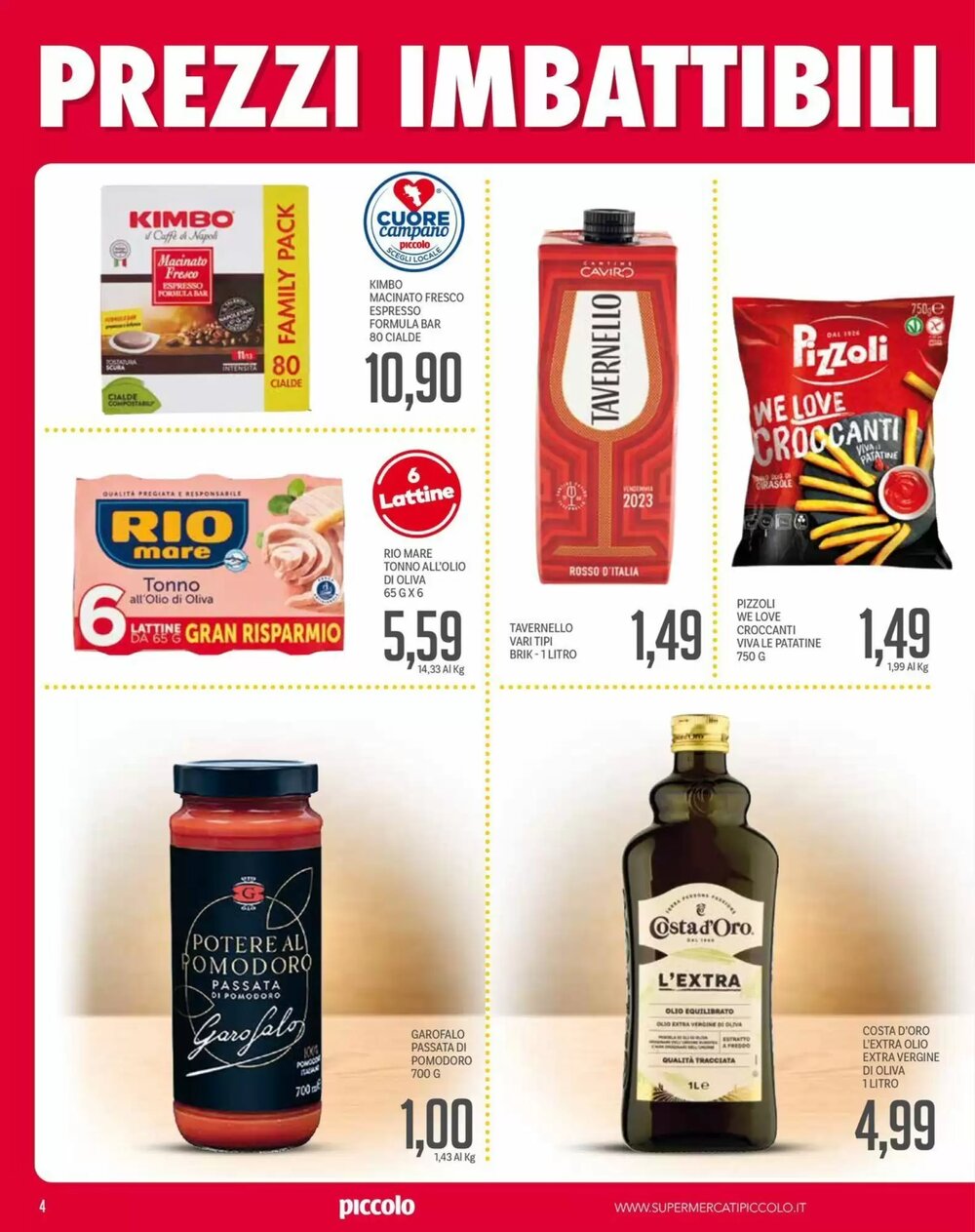Volantino promozionale Supermercati Piccolo  valide dal 09/01/2026 - Pagina 4.