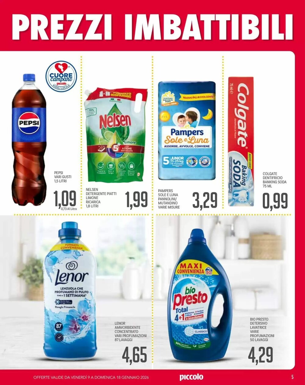 Volantino promozionale Supermercati Piccolo  valide dal 09/01/2026 - Pagina 5.