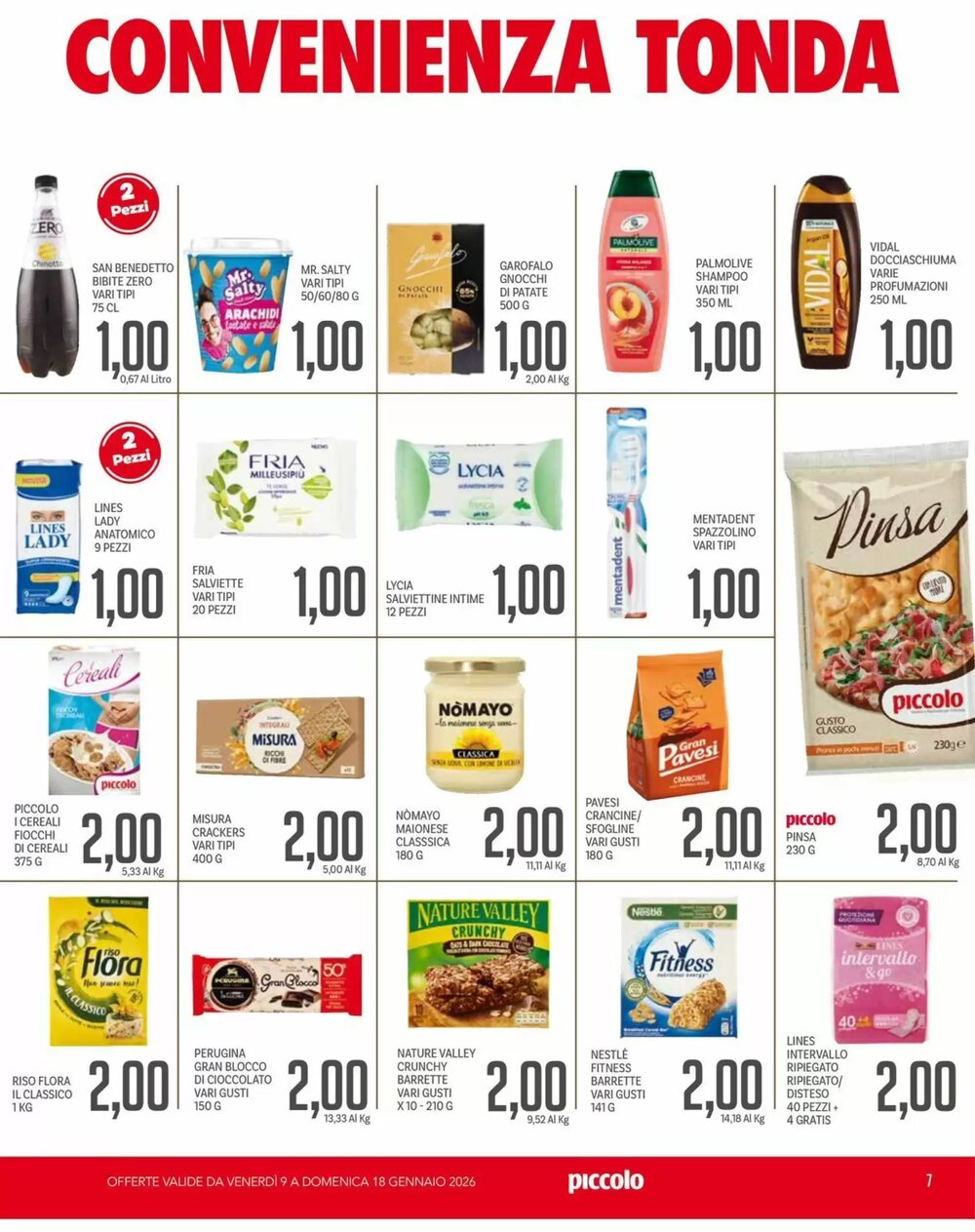 Volantino promozionale Supermercati Piccolo  valide dal 09/01/2026 - Pagina 7.