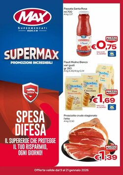 Volantino promozionale MAX Supermercati  valide dal 09/01/2026