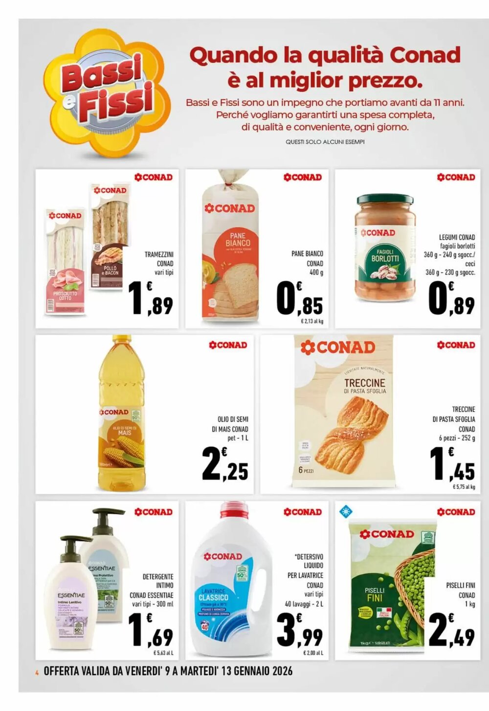 Volantino promozionale Conad  valide dal 09/01/2026 - Pagina 4.