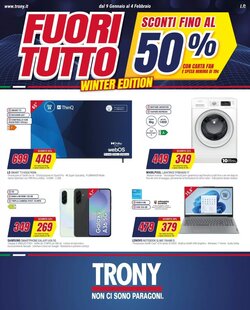 Volantino promozionale Trony  valide dal 09/01/2026 - Pagina 1.