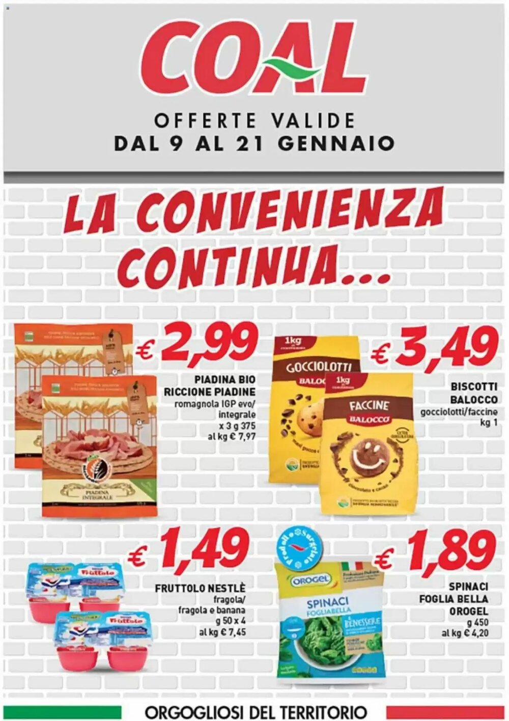 Volantino promozionale Coal  valide dal 09/01/2026 - Pagina 1.