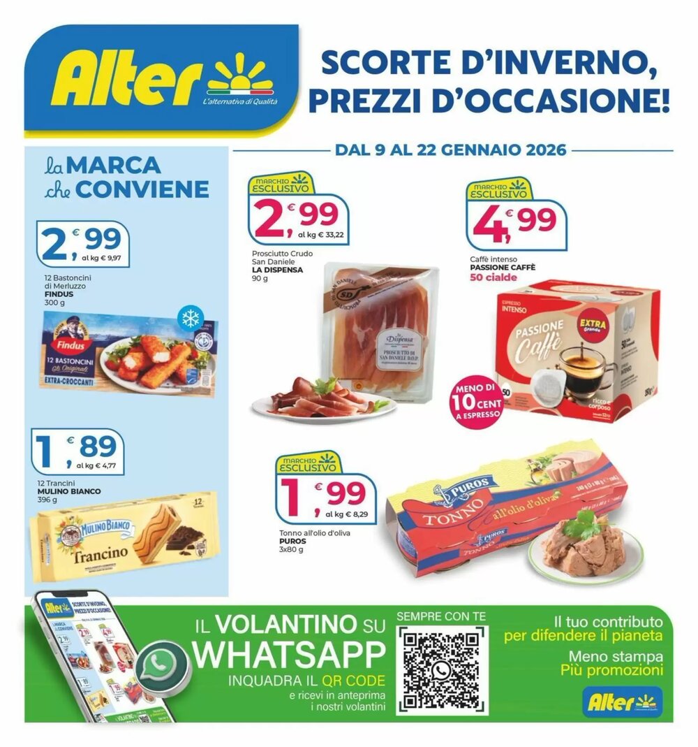 Volantino promozionale Alter Discount  valide dal 09/01/2026 - Pagina 1.