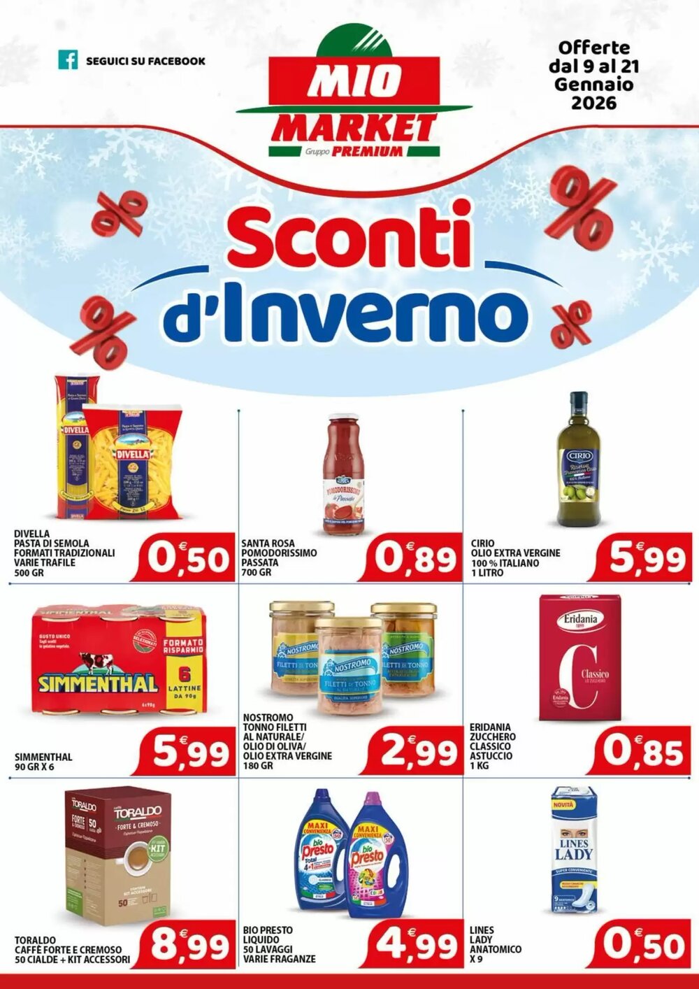 Volantino promozionale Mio Market  valide dal 09/01/2026 - Pagina 1.