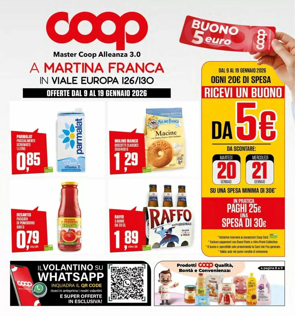 Volantino promozionale Coop Master Alleanza 3.0  valide dal 09/01/2026 - Pagina 1.