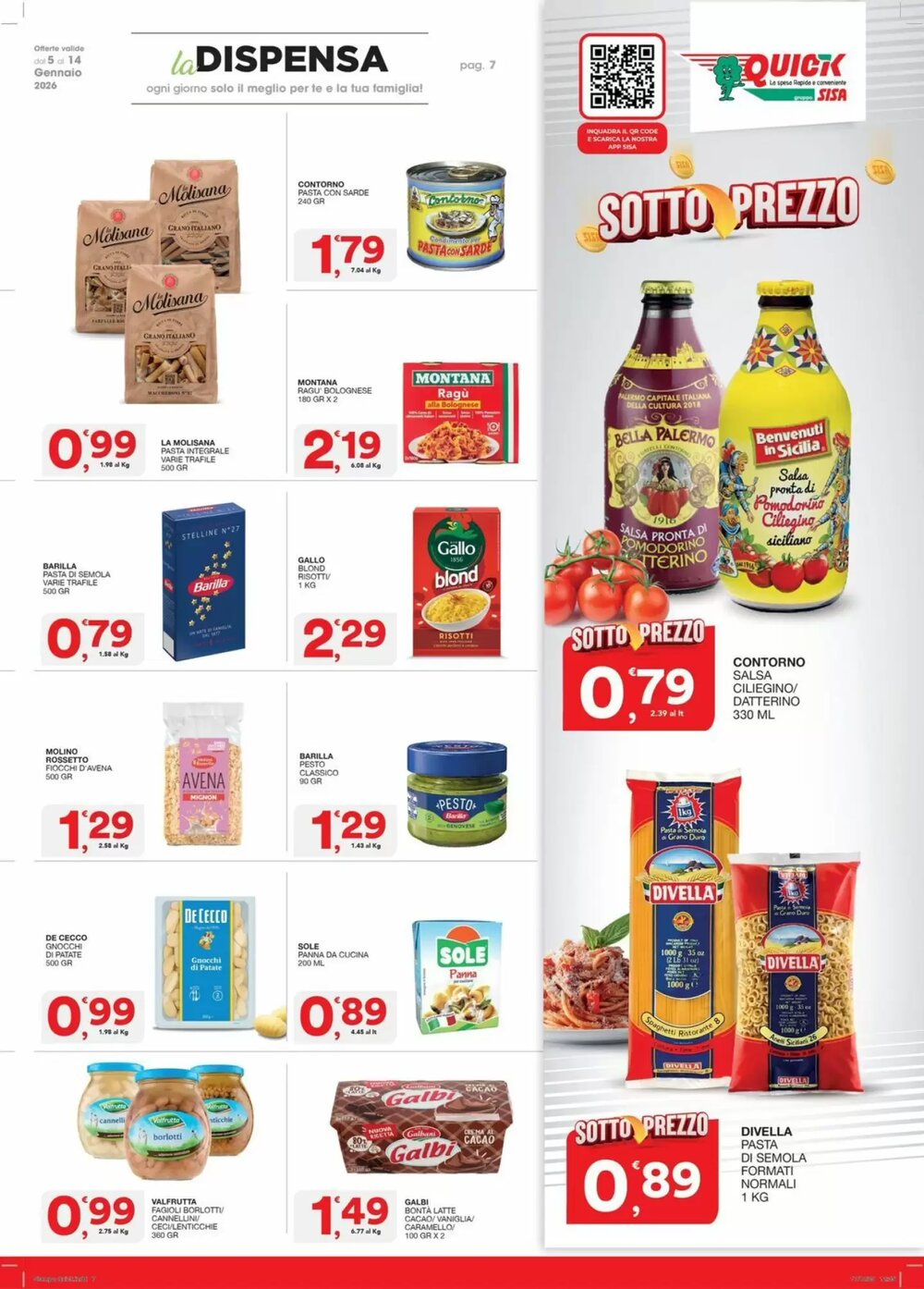 Volantino promozionale Quick Sisa  valide dal 09/01/2026 - Pagina 6.