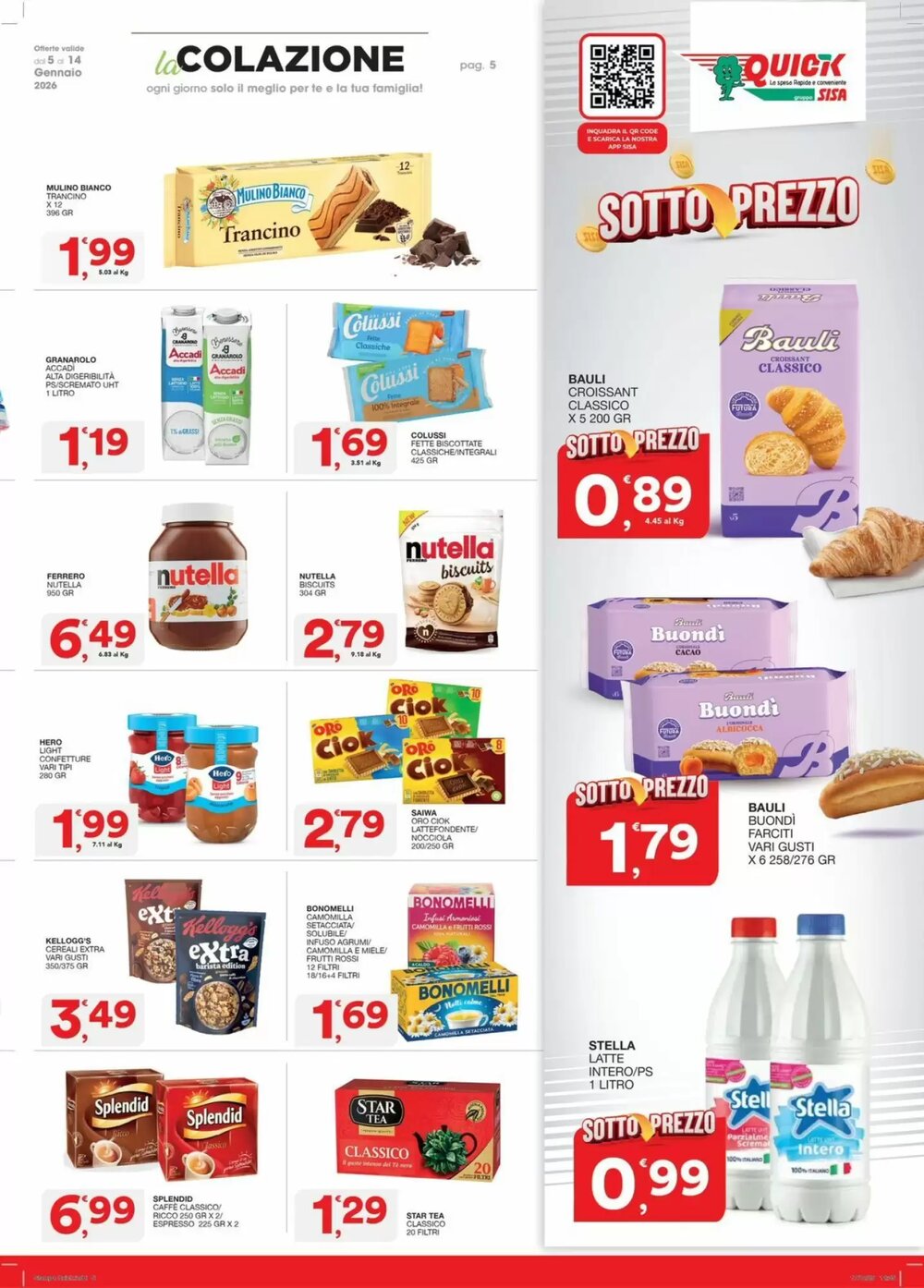 Volantino promozionale Quick Sisa  valide dal 09/01/2026 - Pagina 8.