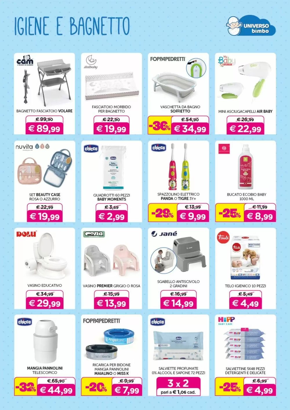 Volantino promozionale Universo Bimbo  valide dal 09/01/2026 - Pagina 16.