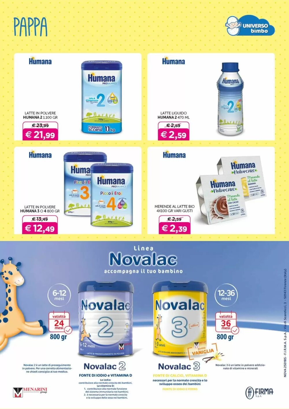 Volantino promozionale Universo Bimbo  valide dal 09/01/2026 - Pagina 18.