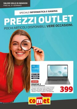 Volantino promozionale Comet  valide dal 09/01/2026 - Pagina 1.