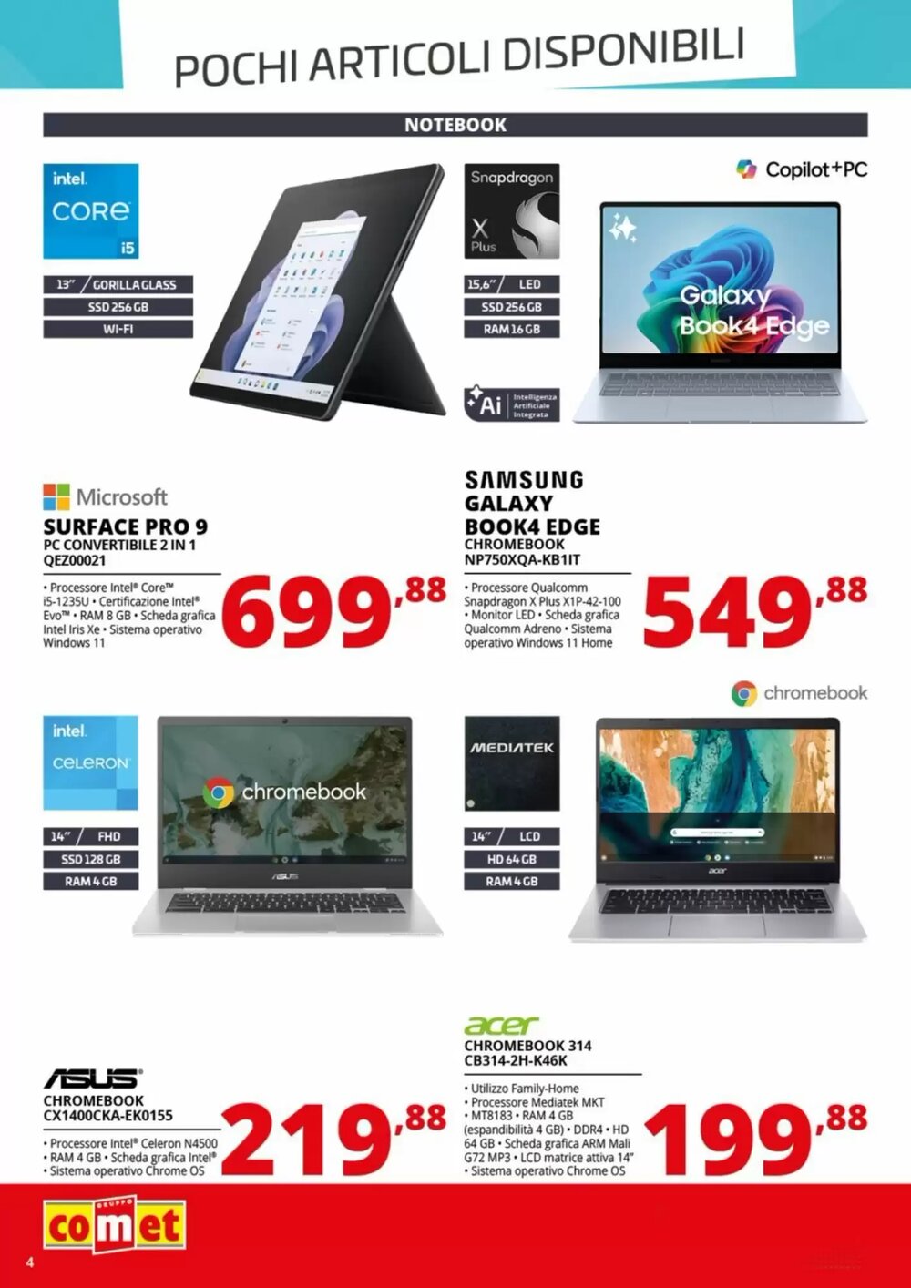 Volantino promozionale Comet  valide dal 09/01/2026 - Pagina 4.
