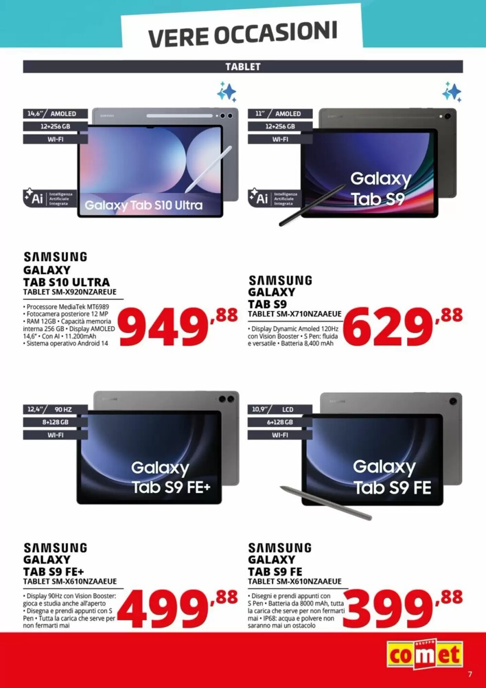 Volantino promozionale Comet  valide dal 09/01/2026 - Pagina 7.