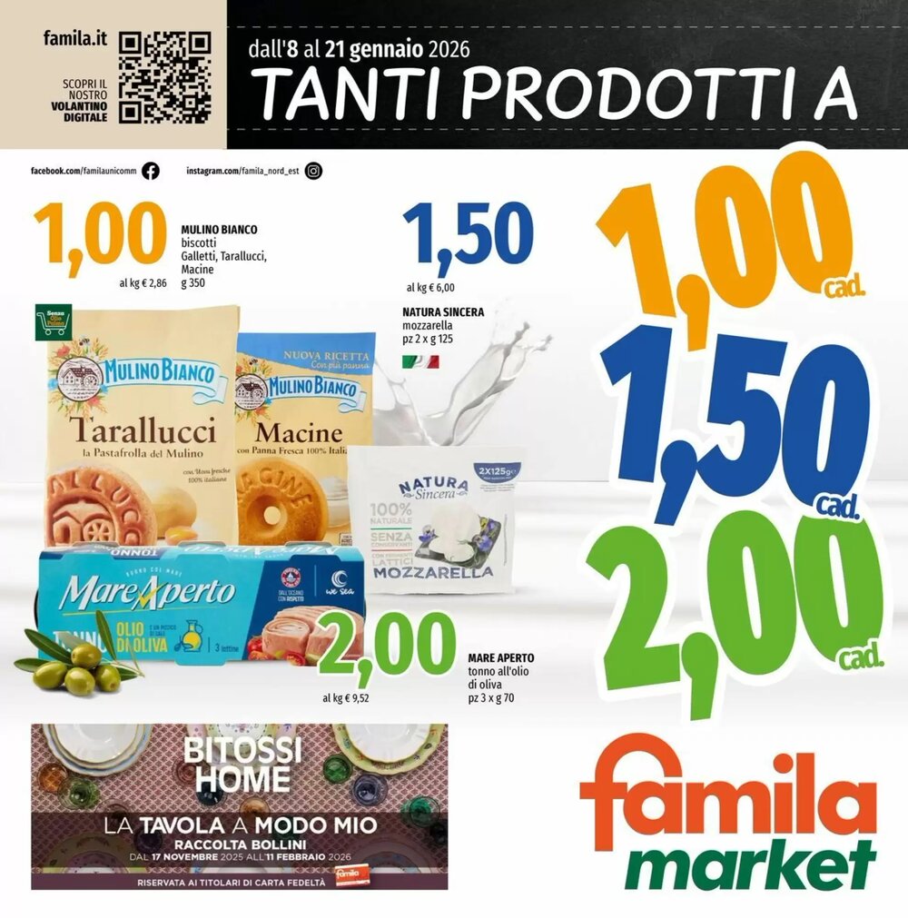 Volantino promozionale Famila Market  valide dal 09/01/2026 - Pagina 1.