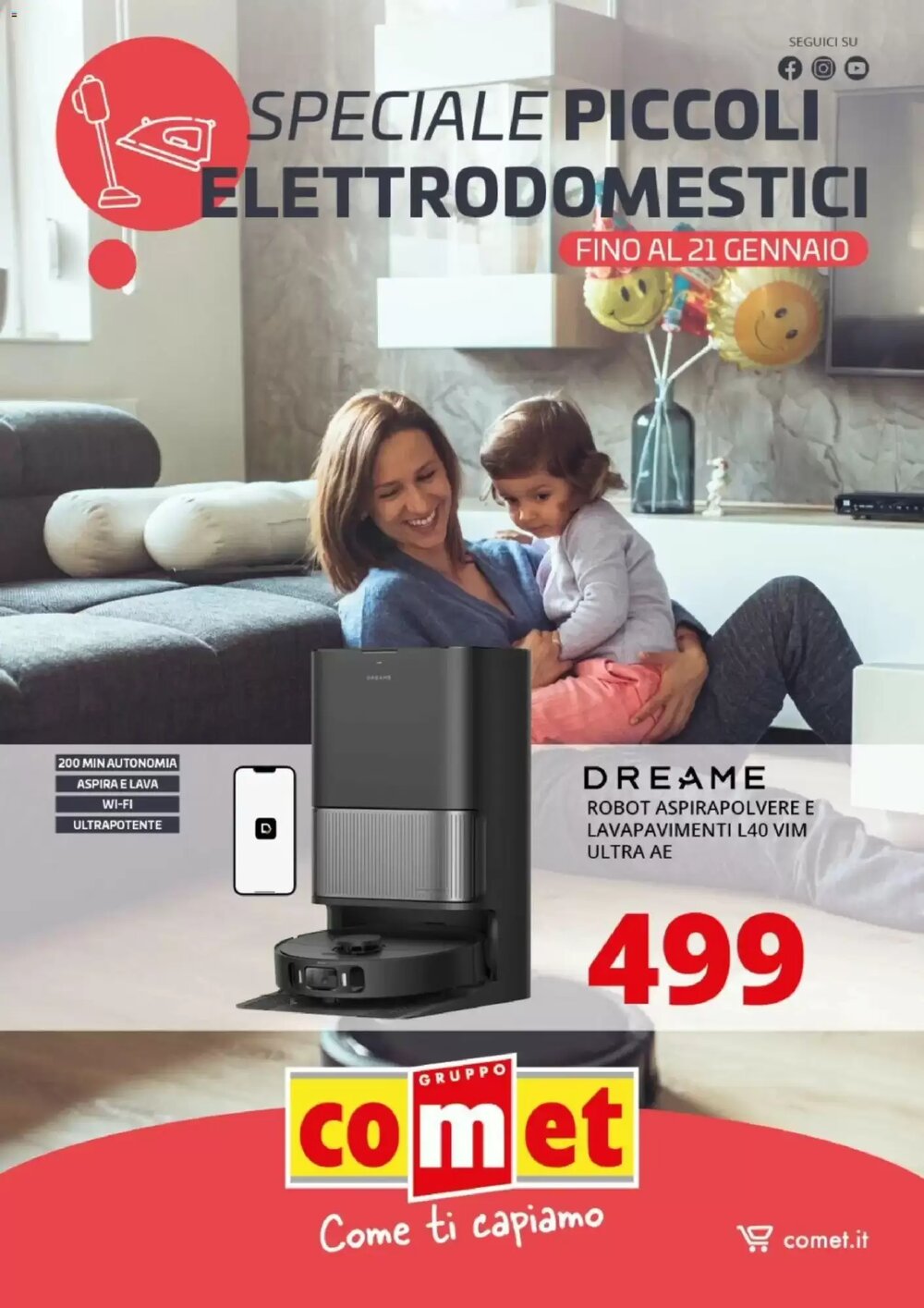 Volantino promozionale Comet  valide dal 09/01/2026 - Pagina 1.