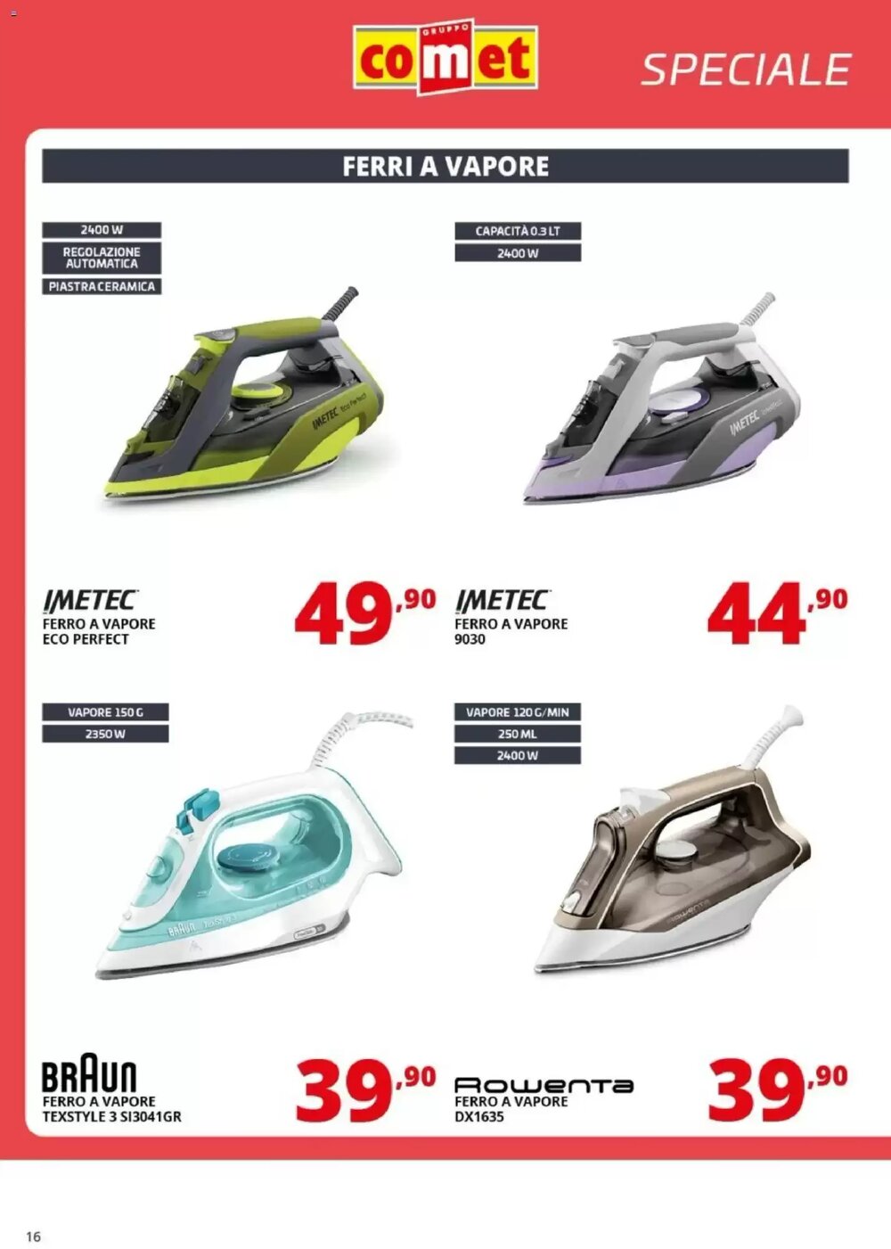 Volantino promozionale Comet  valide dal 09/01/2026 - Pagina 16.