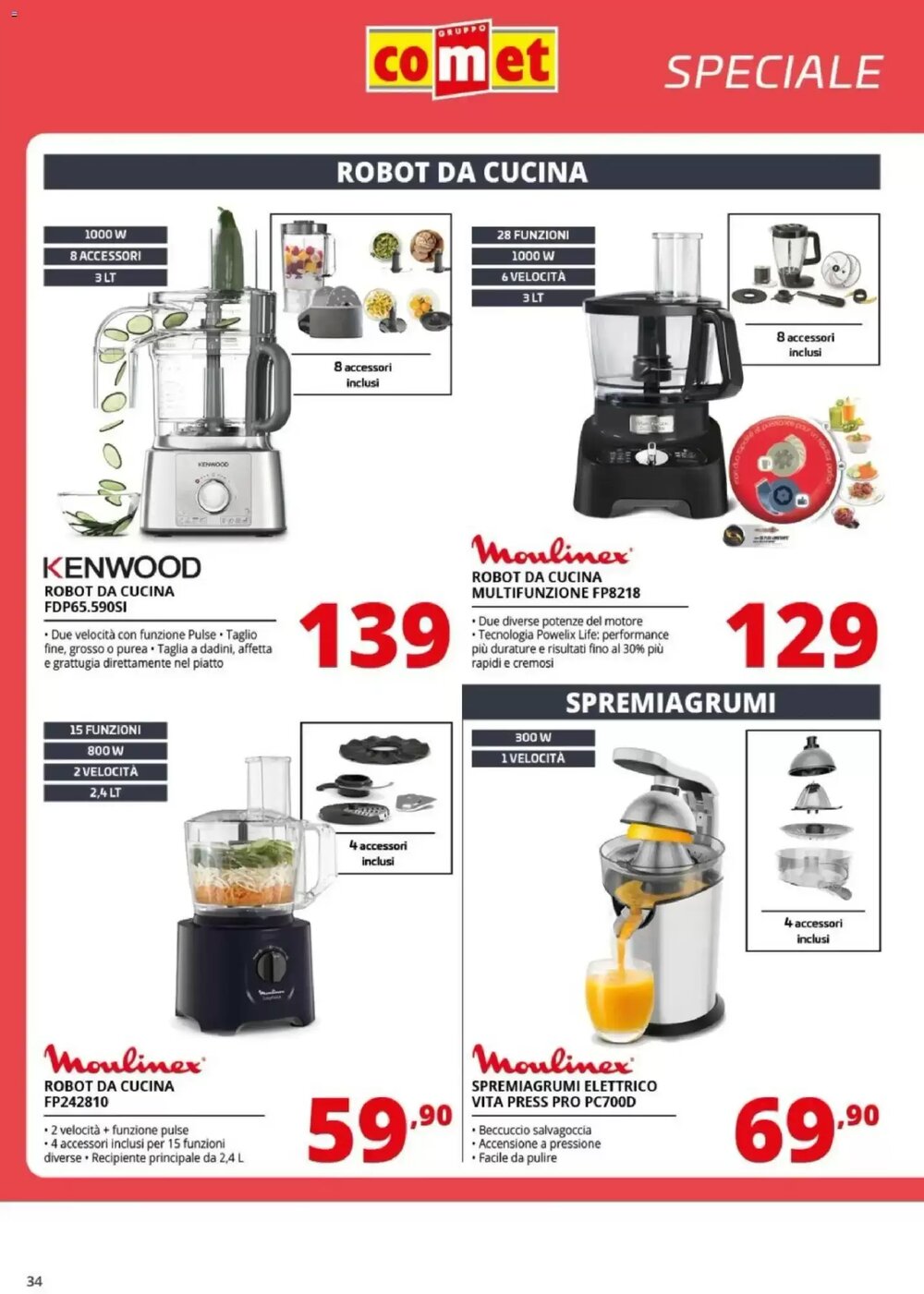 Volantino promozionale Comet  valide dal 09/01/2026 - Pagina 34.