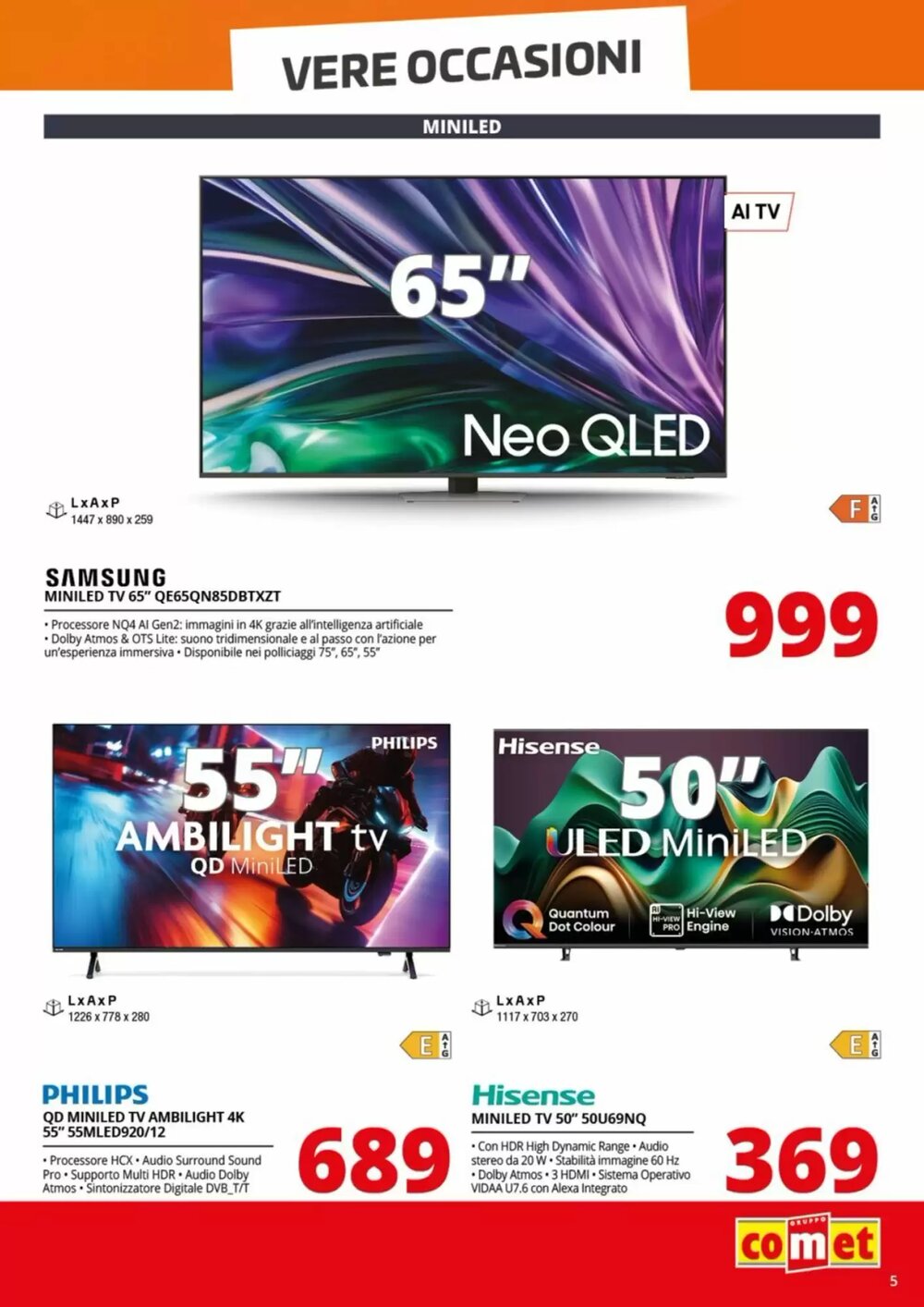 Volantino promozionale Comet  valide dal 09/01/2026 - Pagina 5.