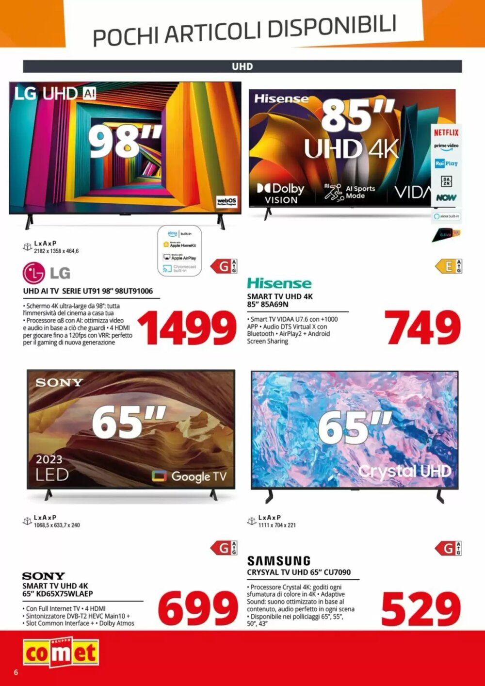Volantino promozionale Comet  valide dal 09/01/2026 - Pagina 6.