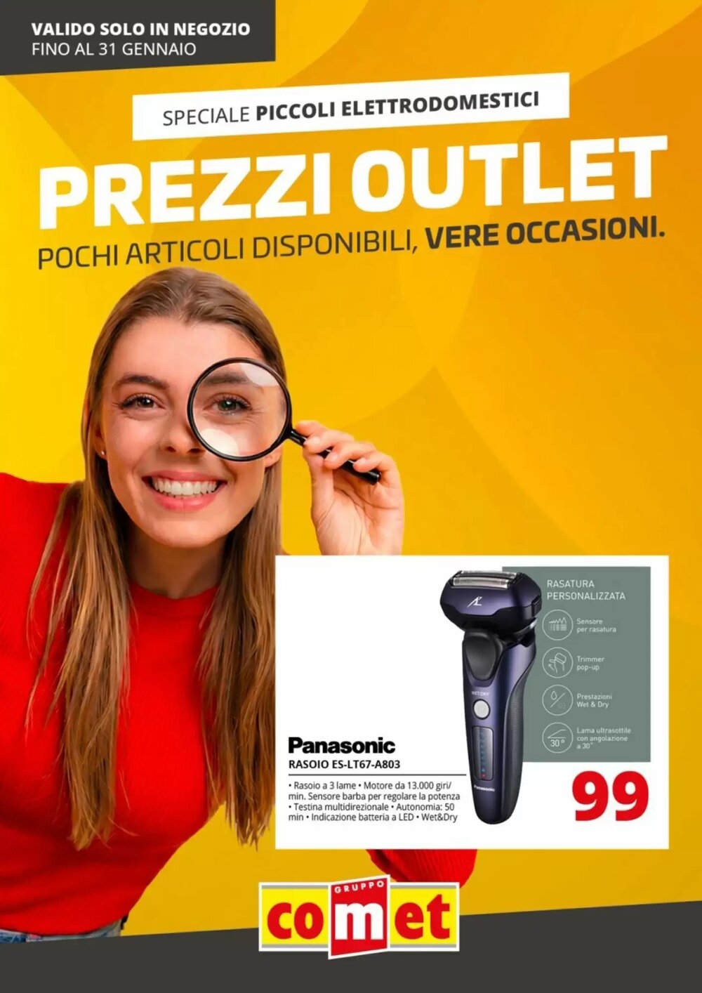 Volantino promozionale Comet  valide dal 09/01/2026 - Pagina 1.