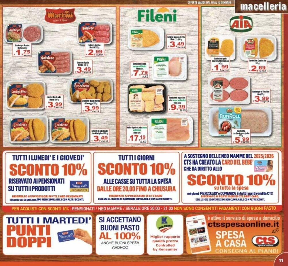 Volantino promozionale CTS Supermercati  valide dal 10/01/2026 - Pagina 11.