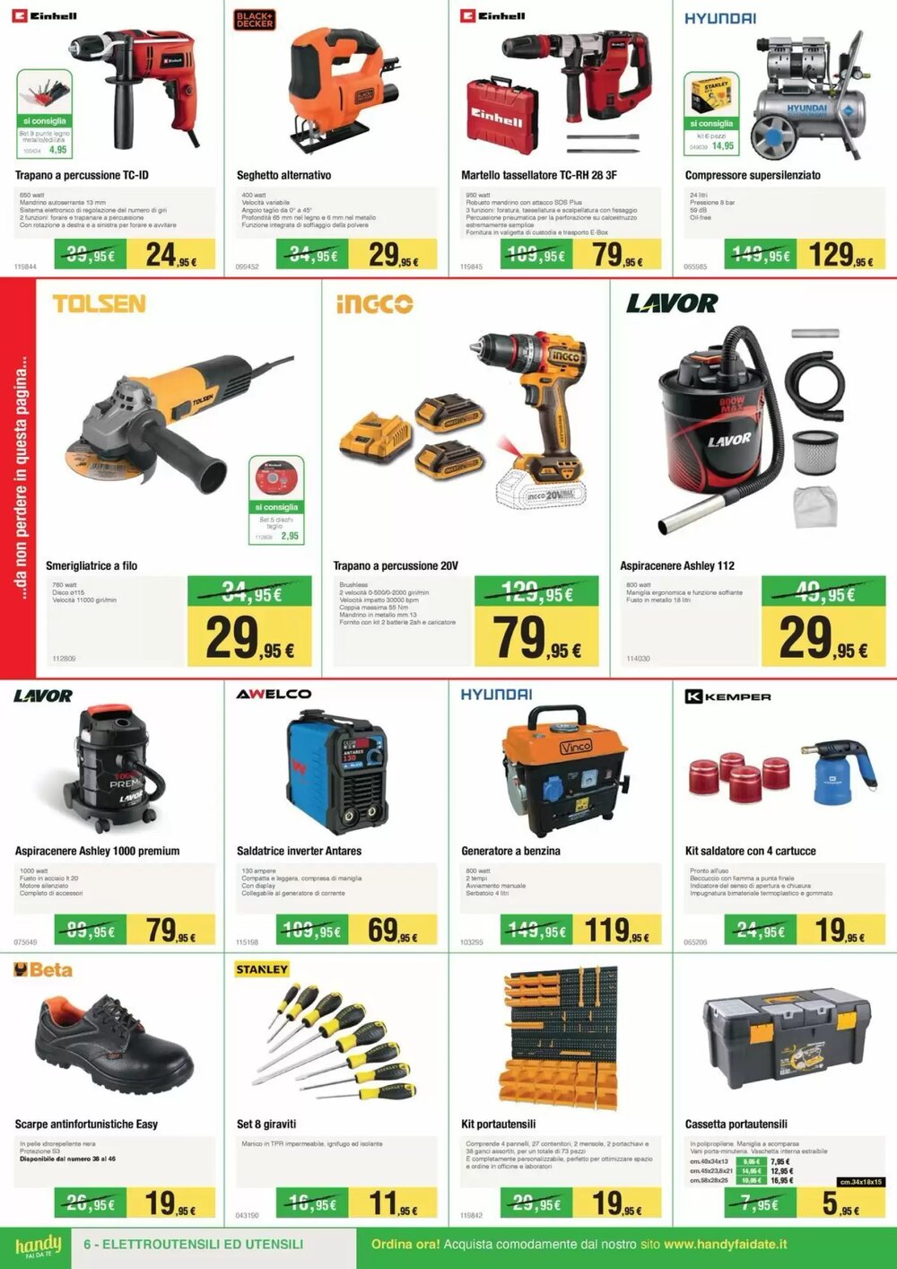 Volantino promozionale Handy fai da te  valide dal 10/01/2026 - Pagina 6.