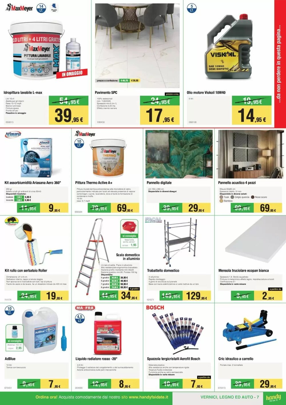 Volantino promozionale Handy fai da te  valide dal 10/01/2026 - Pagina 7.