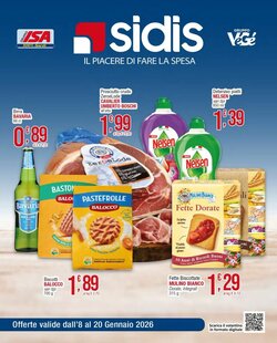 Volantino promozionale Sidis  valide dal 11/01/2026 - Pagina 1.