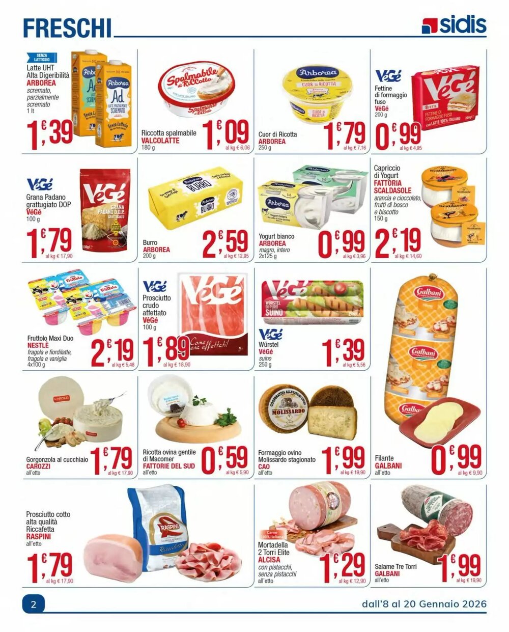 Volantino promozionale Sidis  valide dal 11/01/2026 - Pagina 2.