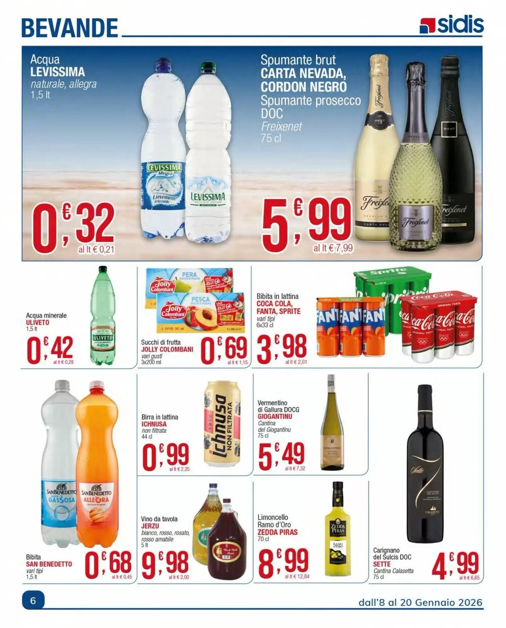 Volantino promozionale Sidis  valide dal 11/01/2026 - Pagina 6.